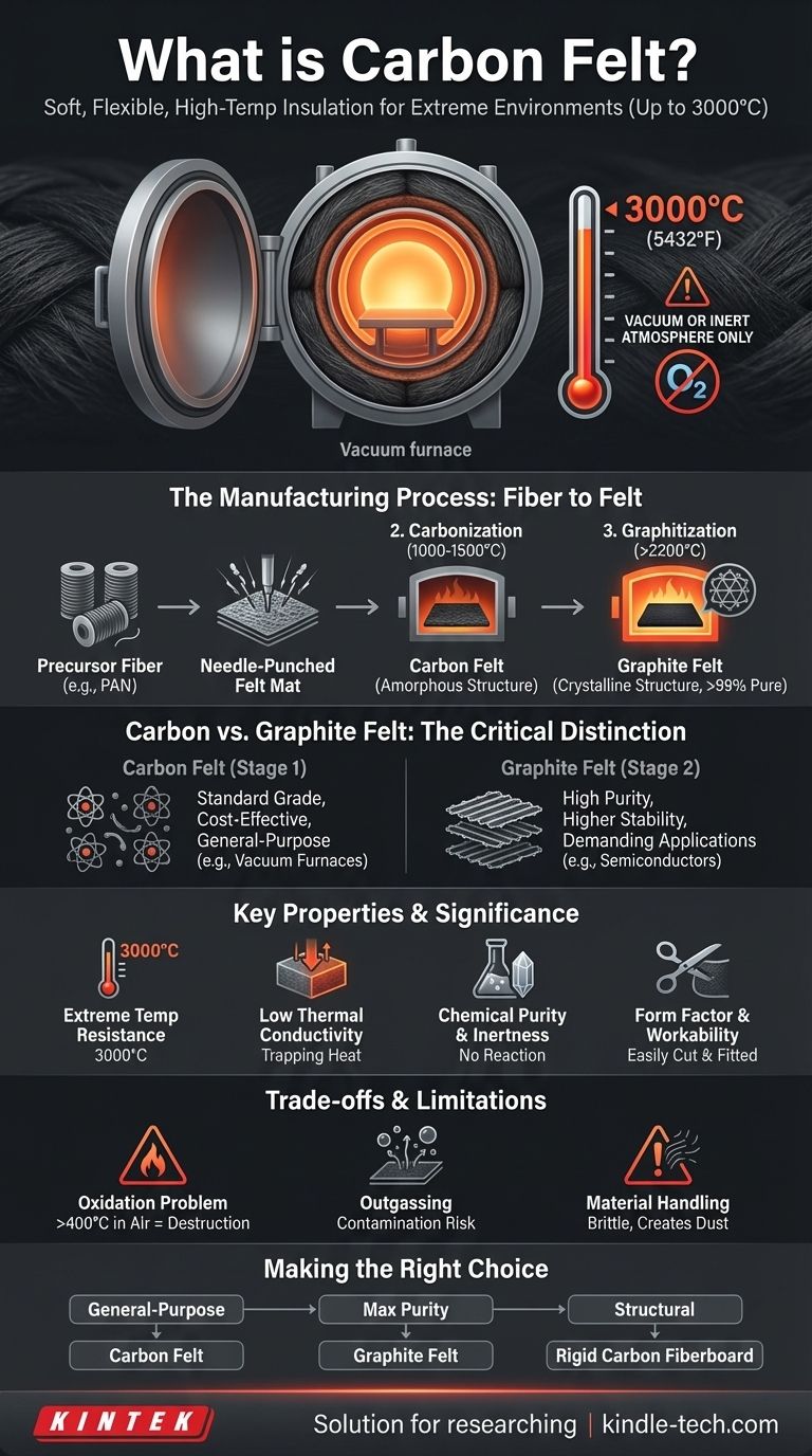O que é feltro de carbono? A chave para o isolamento em temperaturas extremas em ambientes controlados Guia Visual
