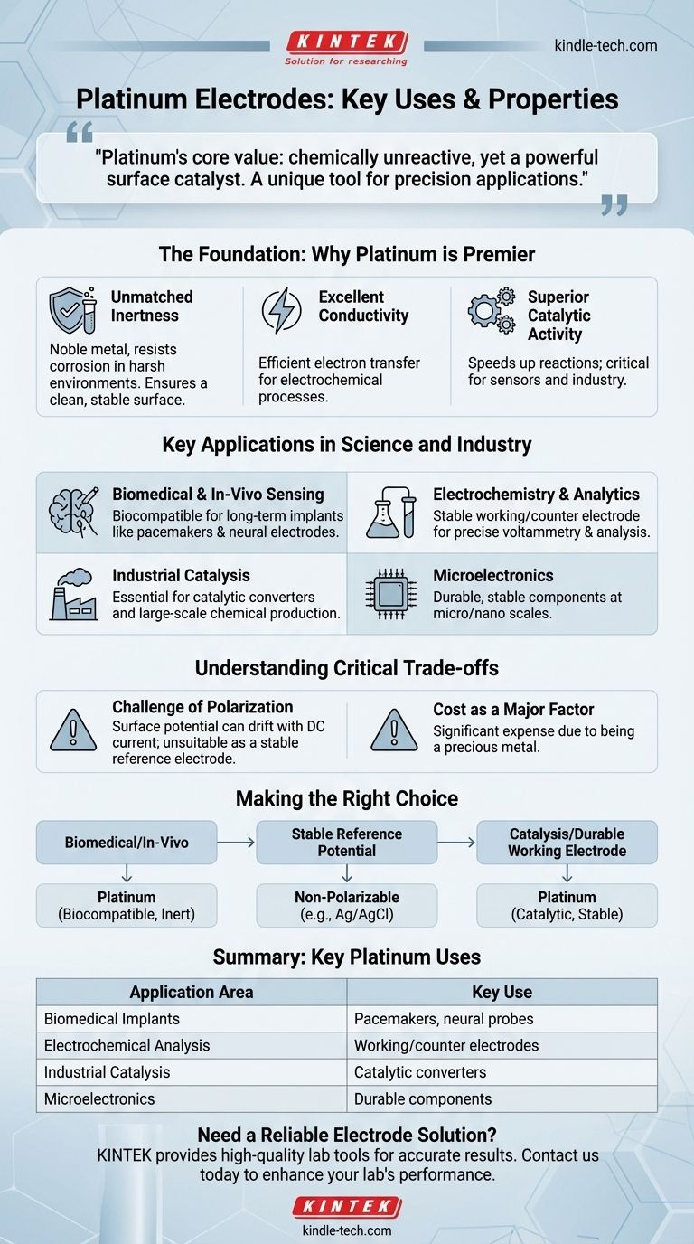 Para que são usados os eletrodos de platina? Usos Essenciais em Ciência, Medicina e Indústria Guia Visual