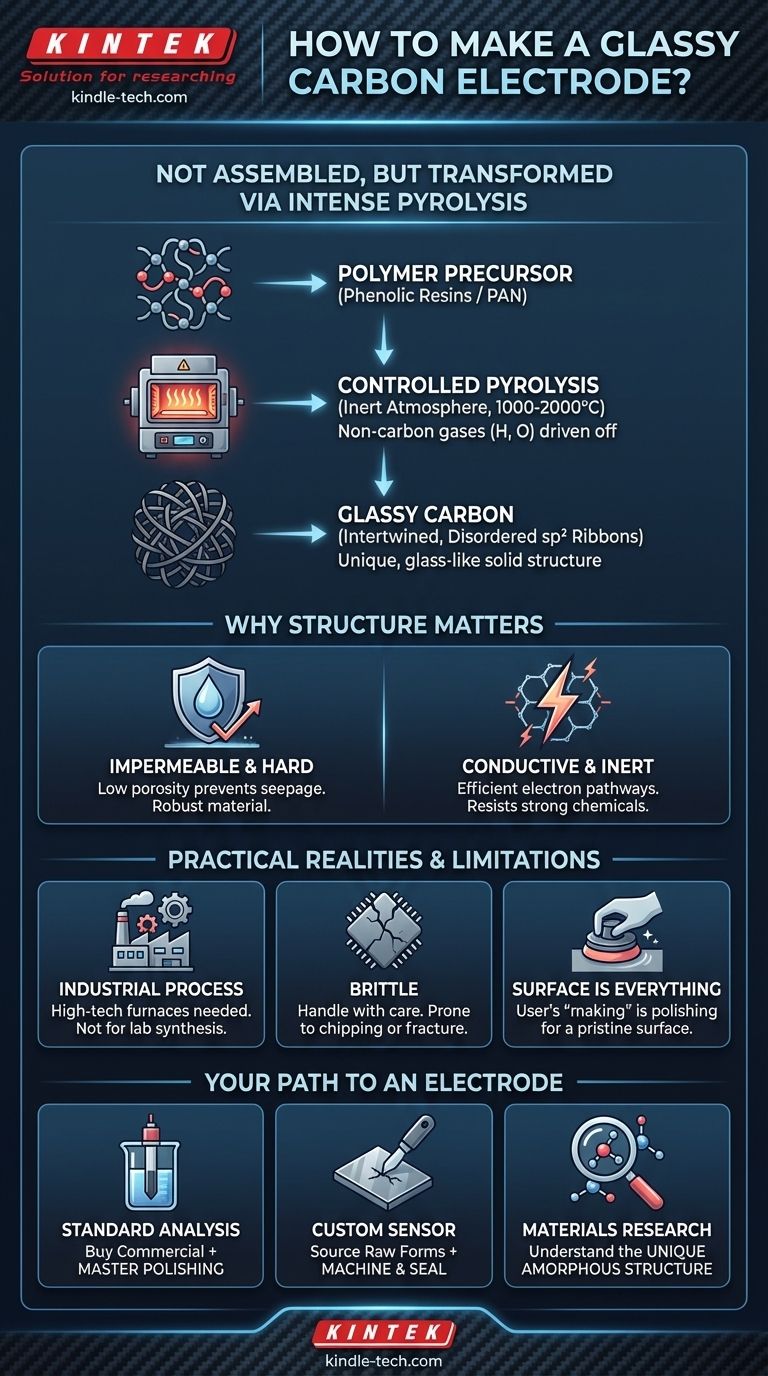如何制作玻璃碳电极？工业热解工艺指南 图解指南