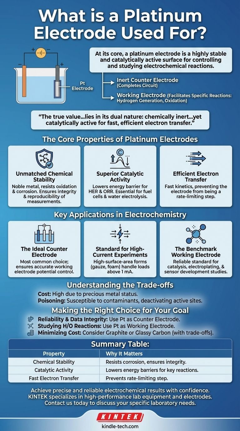 ¿Para qué se utiliza un electrodo de platino? Una guía sobre su estabilidad y potencia catalítica Guía Visual