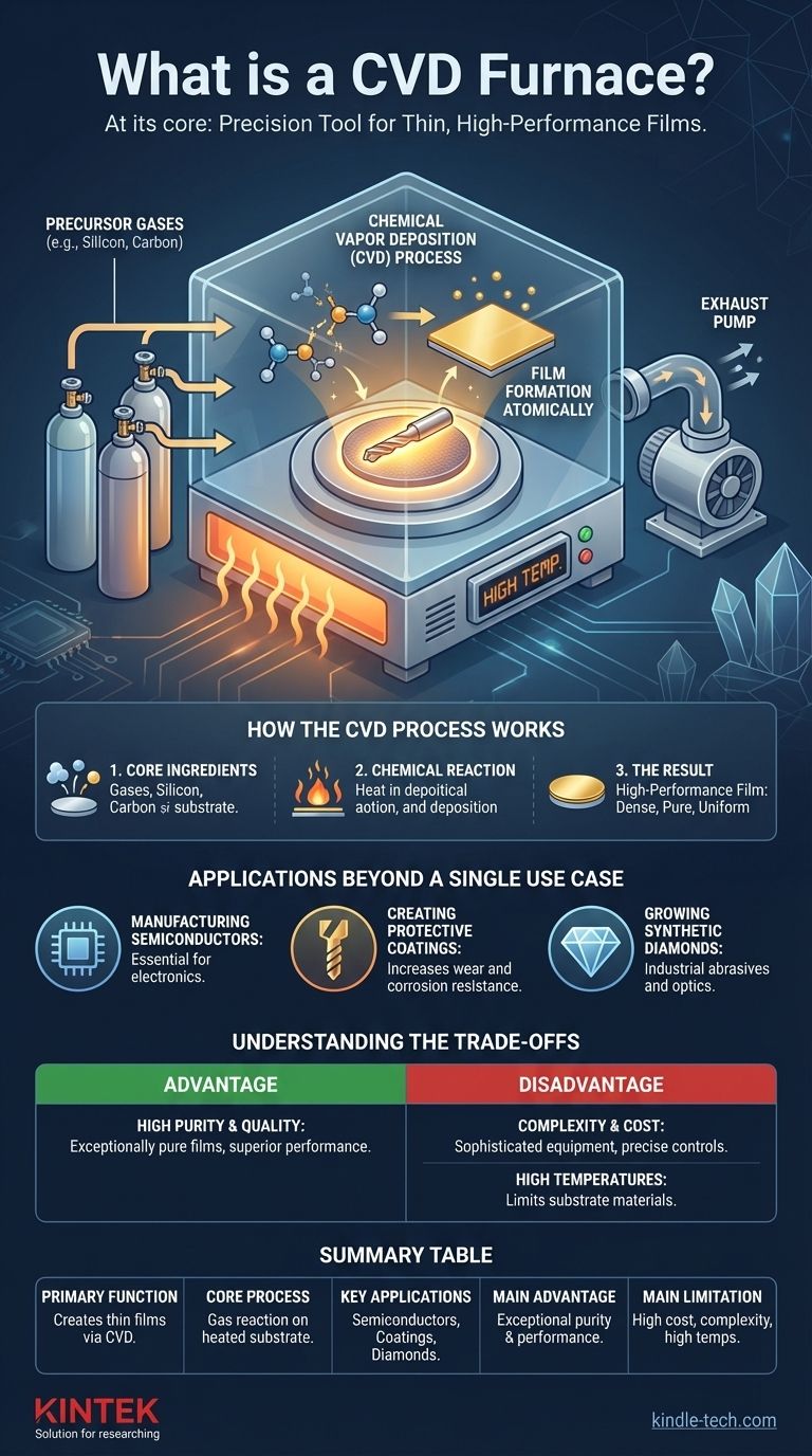 What is a CVD furnace? The Ultimate Guide to Precision Thin-Film Coating Visual Guide