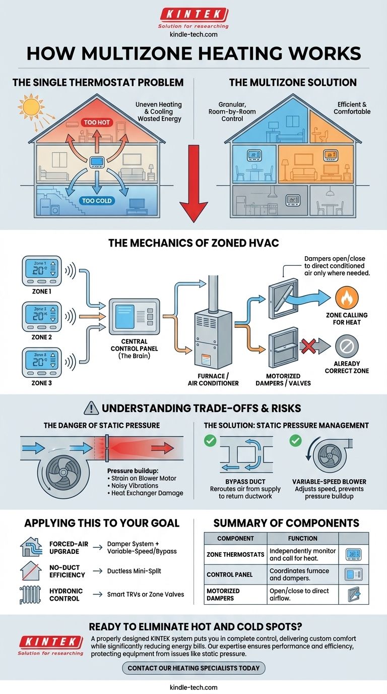 كيف يعمل التدفئة متعددة المناطق؟ حقق راحة مخصصة وتوفيرًا في الطاقة دليل مرئي