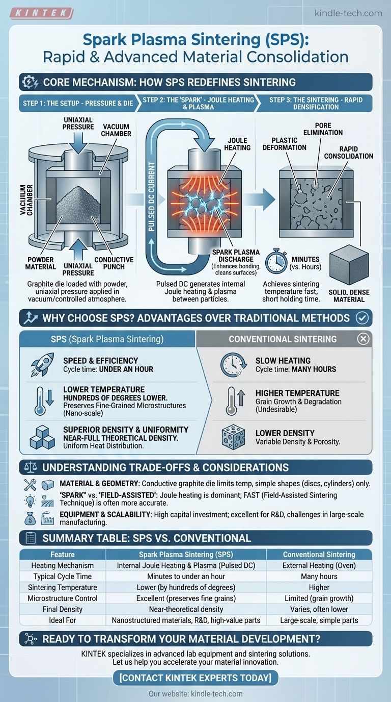 スパークプラズマ焼結法とは？迅速かつ高密度な材料統合を実現 ビジュアルガイド