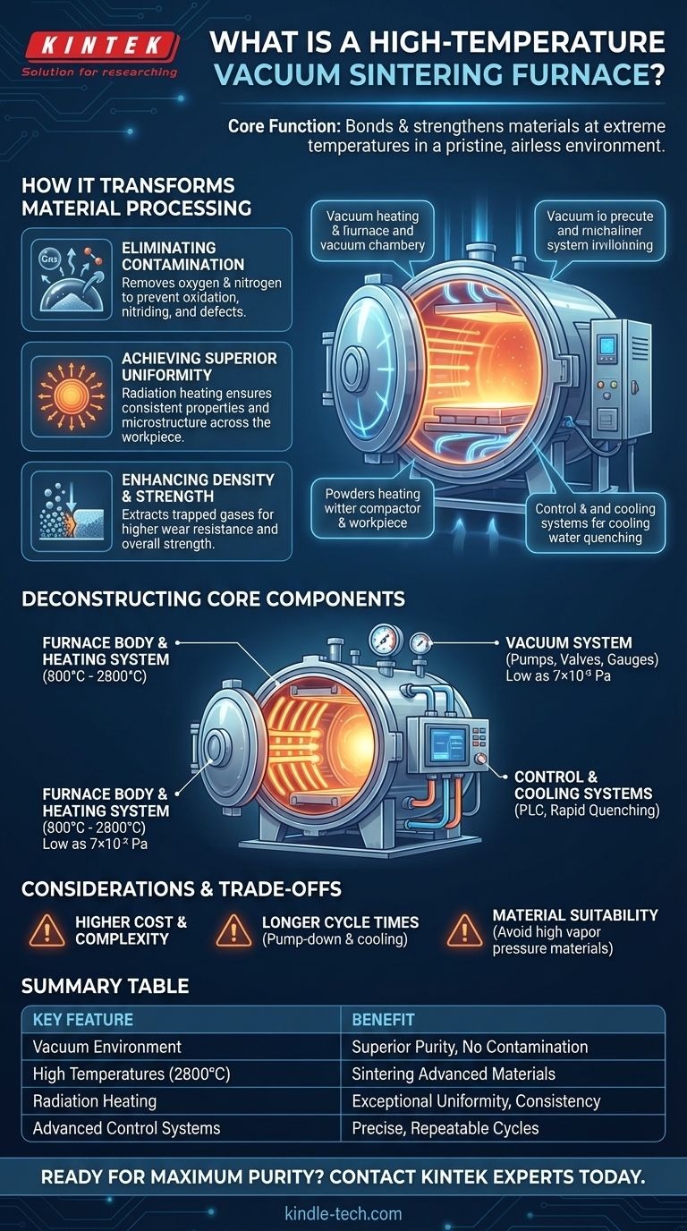 Was ist ein Hochtemperatur-Vakuumsinterofen? Maximale Reinheit und Materialdichte erreichen Visuelle Anleitung