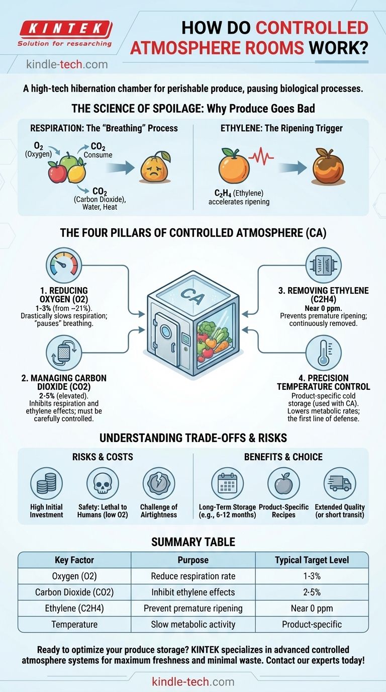 Come funzionano le celle ad atmosfera controllata? Preserva la freschezza con un controllo avanzato dei gas Guida Visiva