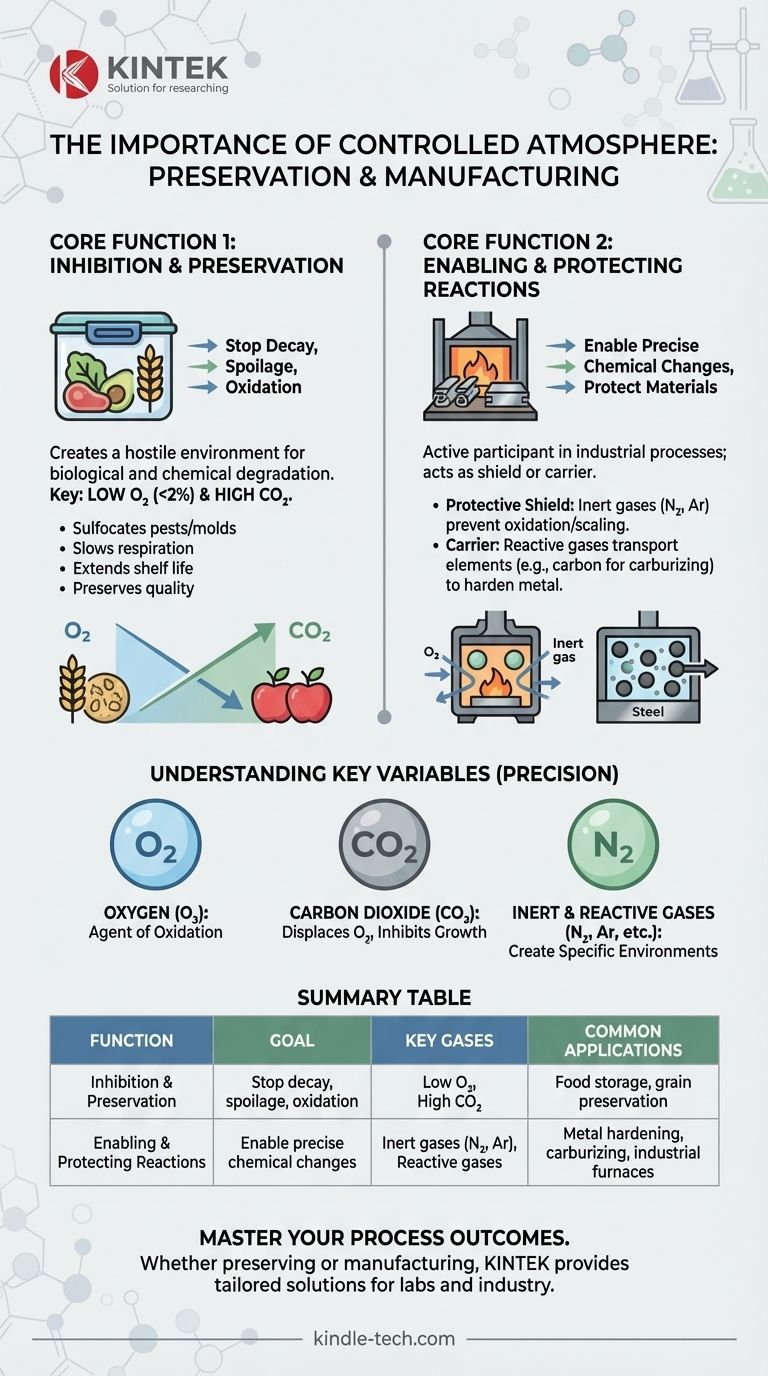 Por que a atmosfera controlada é importante? Dominando Processos de Preservação e Industriais Guia Visual