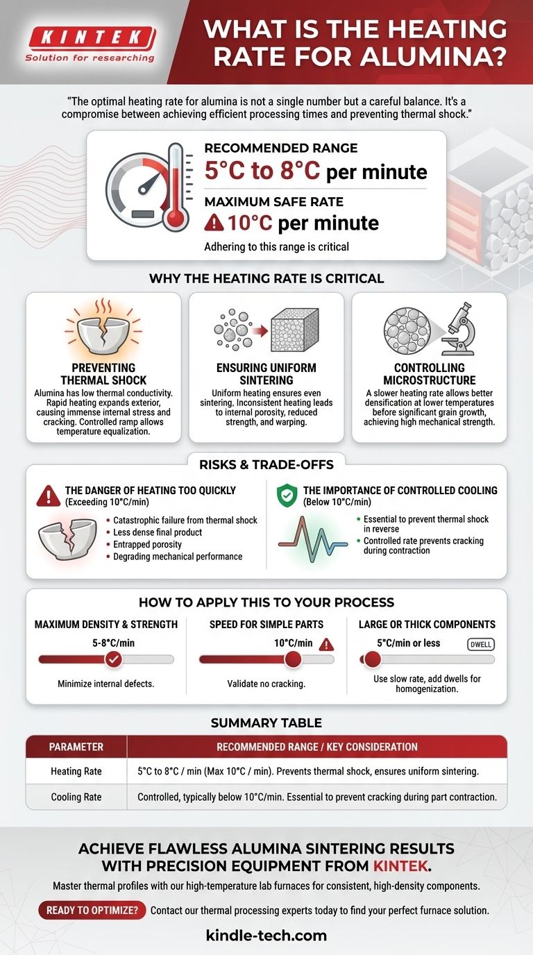 ¿Cuál es la tasa de calentamiento para la alúmina? Logre un sinterizado perfecto y evite el agrietamiento Guía Visual