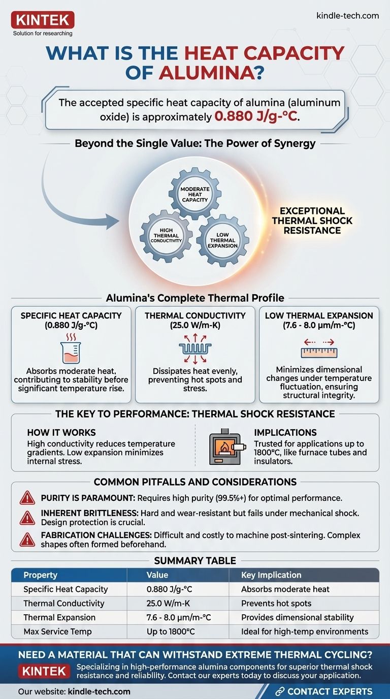 Qual è la capacità termica dell'allumina? Sblocca le sue prestazioni termiche complete per applicazioni ad alta temperatura Guida Visiva