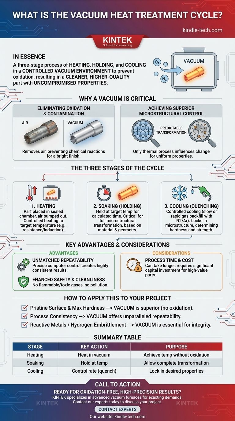 진공 열처리 사이클이란 무엇인가요? 우수한 재료 순도와 정밀도를 달성하세요 시각적 가이드