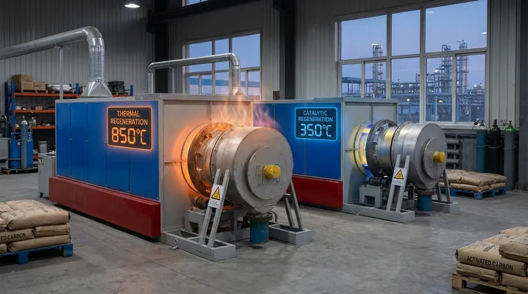 活性炭再生に必要な温度は何度ですか?主要な範囲は220℃から900℃です