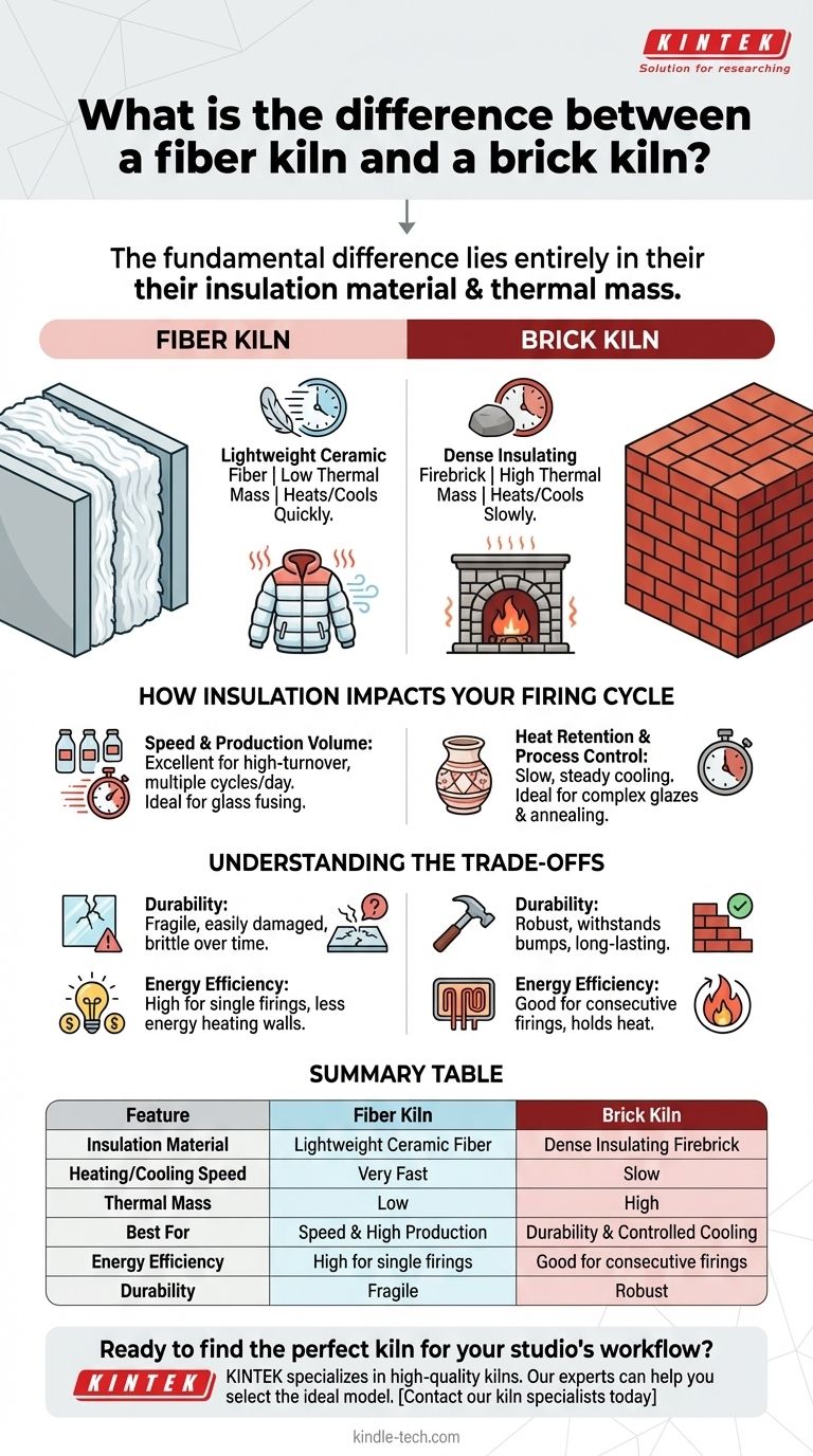 ما هو الفرق بين فرن الألياف وفرن الطوب؟ اختر الفرن المناسب لمرسمك دليل مرئي