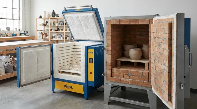 Quelle est la différence entre un four en fibre et un four en brique ? Choisissez le bon four pour votre atelier