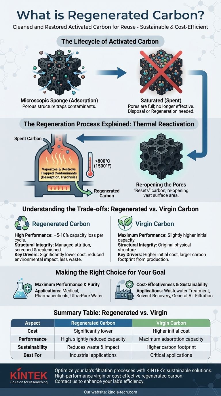 What is regenerated carbon? A Sustainable Solution for Cost-Effective Filtration Visual Guide