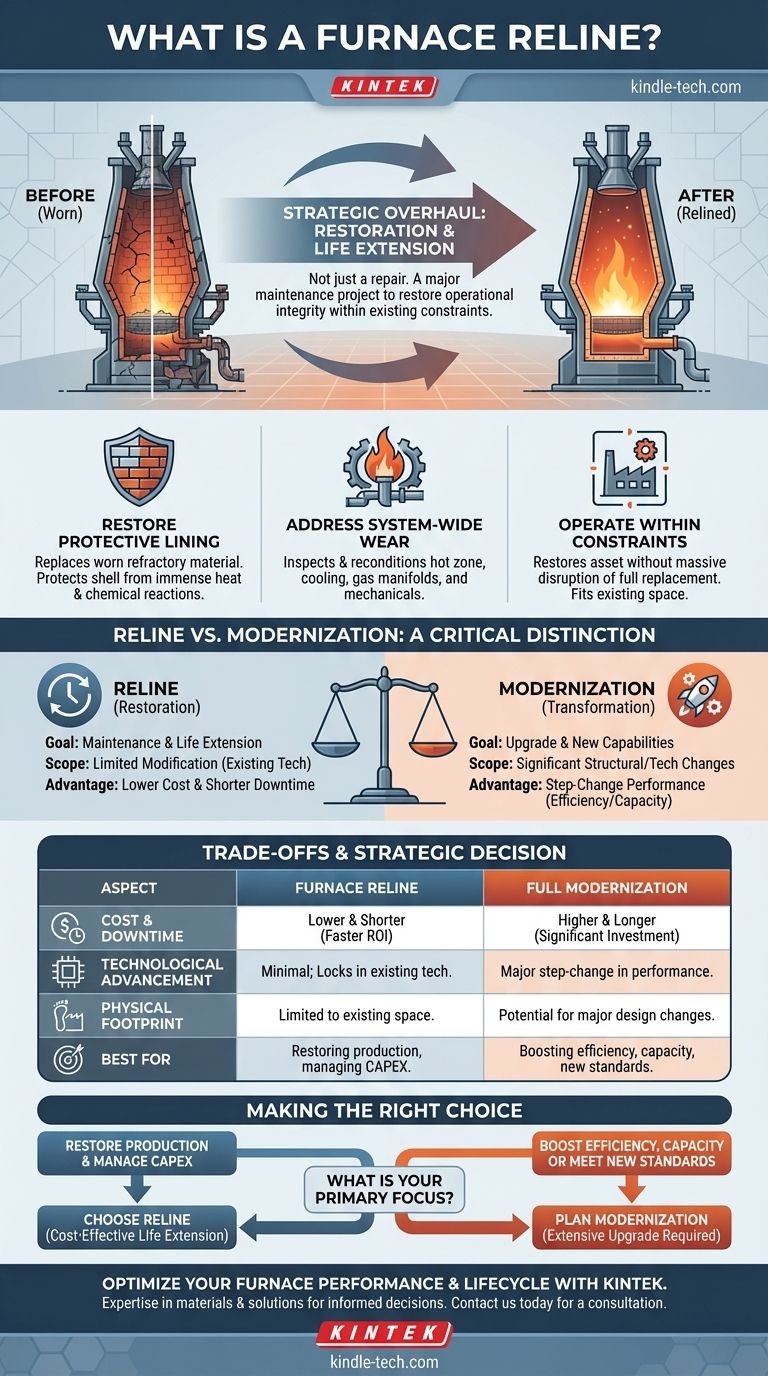 Cos'è un rifacimento del forno? Una guida strategica per prolungare la vita dei forni industriali Guida Visiva