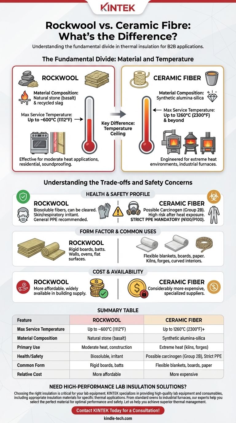 ¿Cuál es la diferencia entre la lana de roca y la fibra cerámica? Elija el aislamiento adecuado para sus necesidades de calor Guía Visual