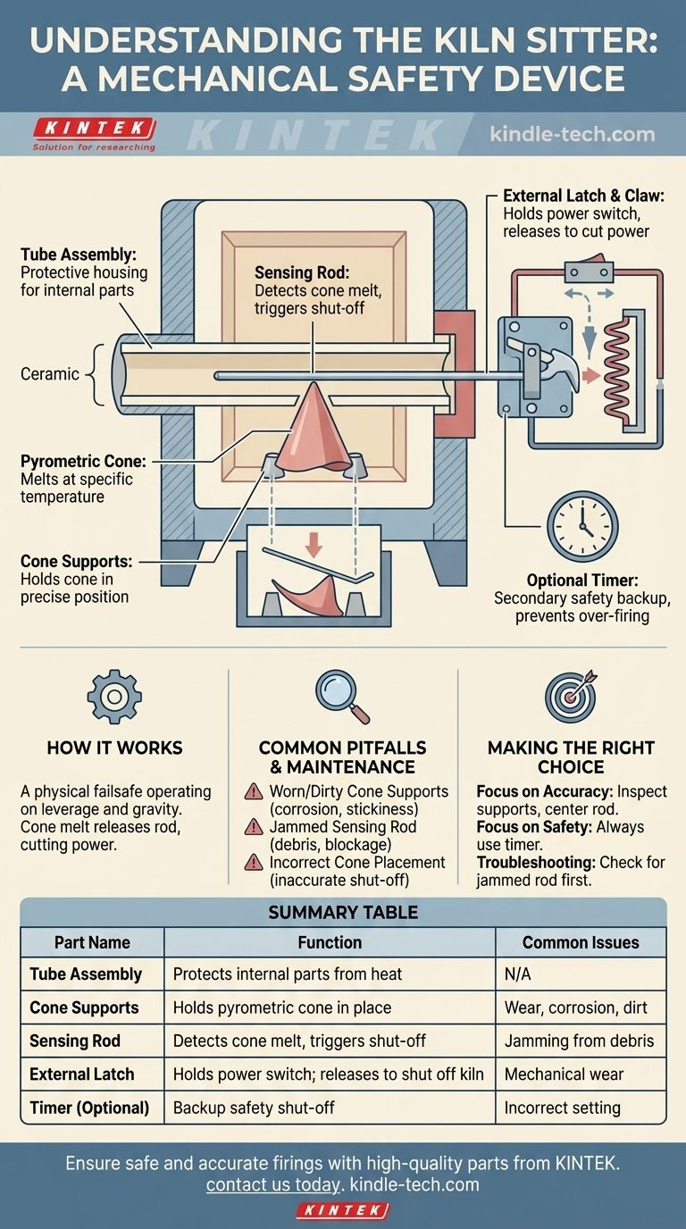 Quali sono le parti di un interruttore di sicurezza per forno (kiln sitter)? Una guida all'essenziale meccanismo di sicurezza Guida Visiva