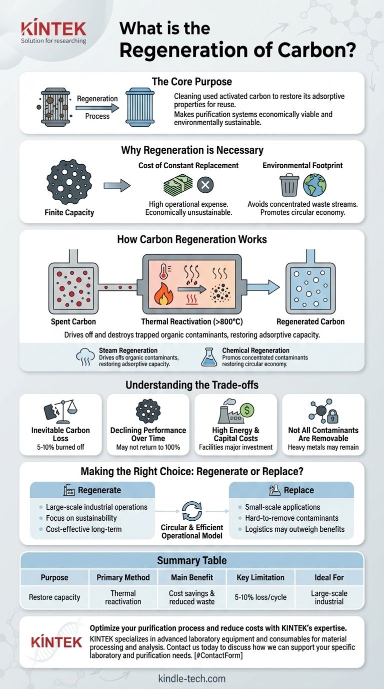 탄소 재생이란 무엇인가요? 사용한 활성탄을 복원하여 재사용하세요 시각적 가이드
