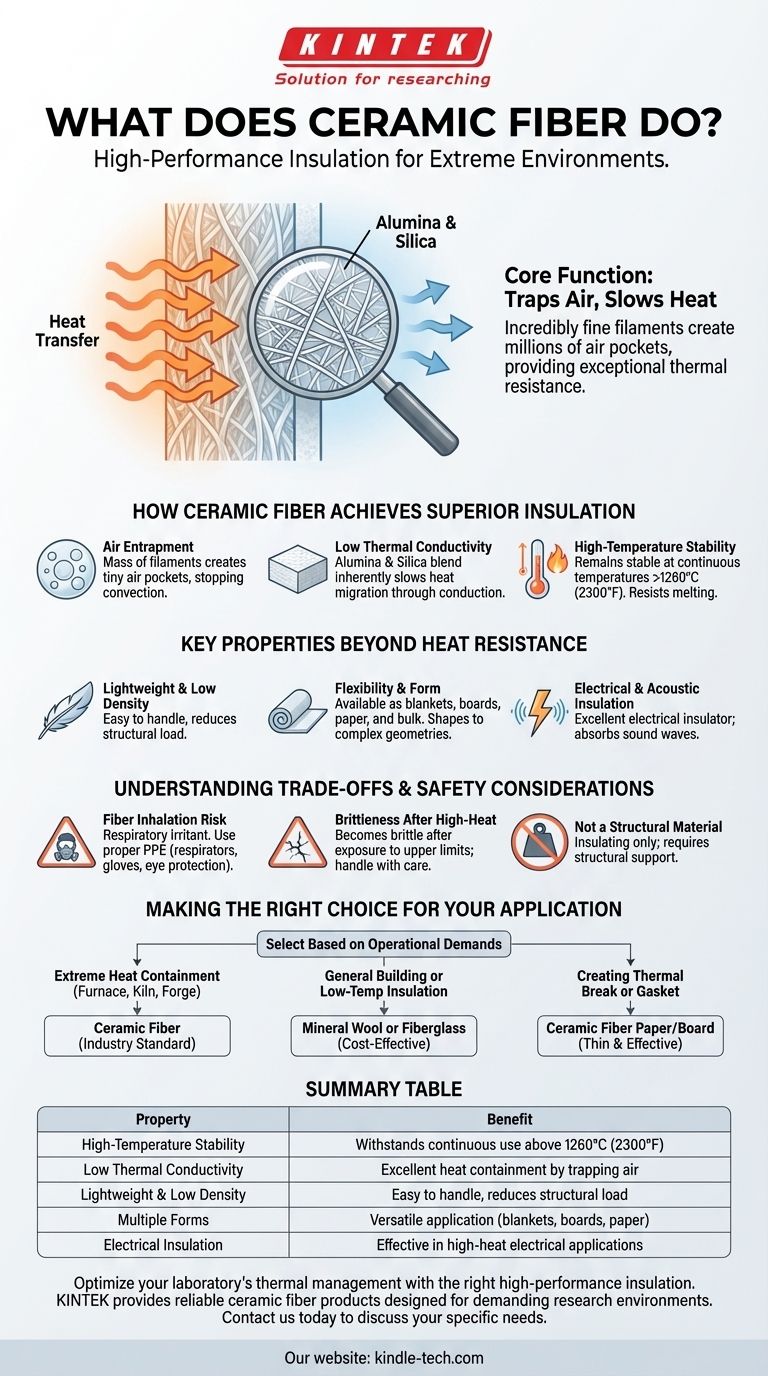 O que a fibra cerâmica faz? Alcançar Isolamento e Controle Superior em Altas Temperaturas Guia Visual