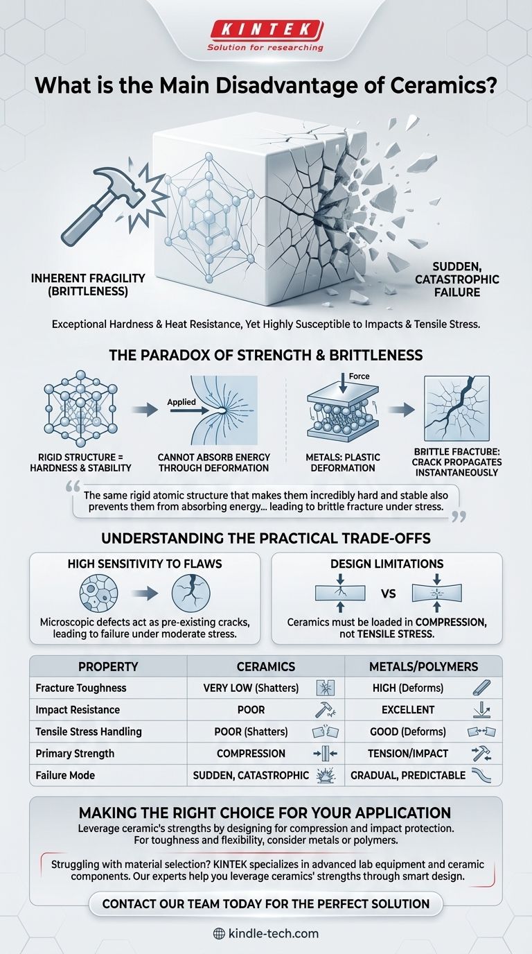 セラミックスの主な欠点は何ですか？脆性という重大な課題 ビジュアルガイド