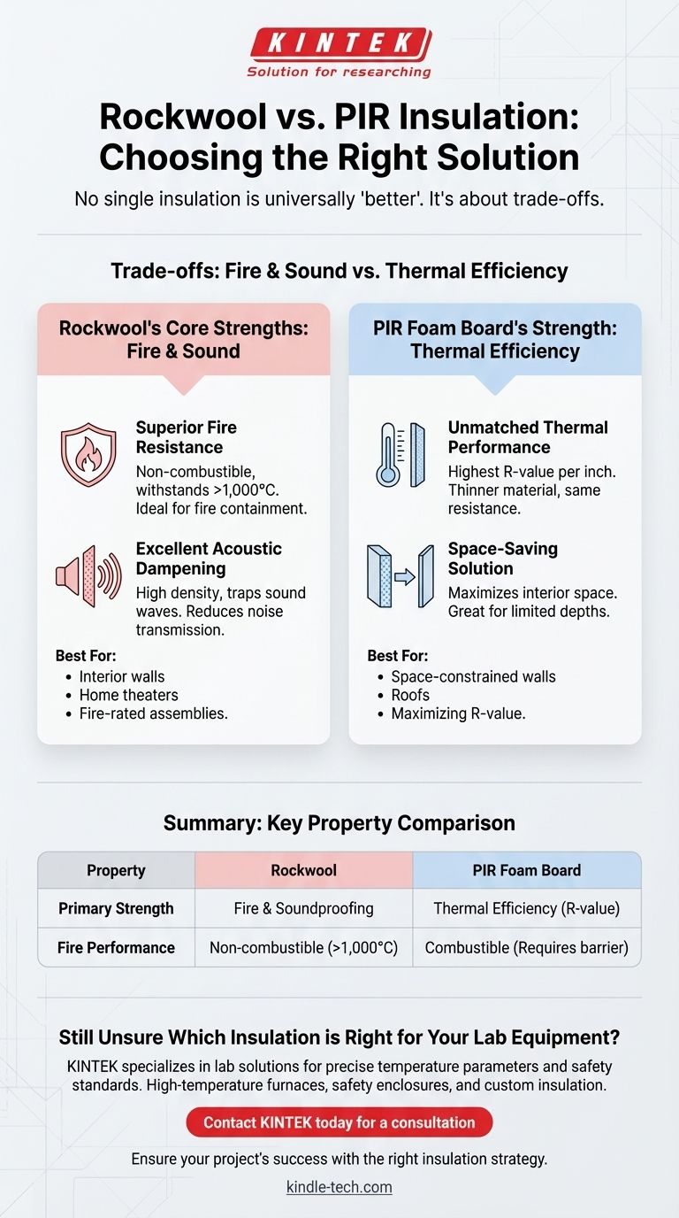 Qu'est-ce qui est mieux que l'isolation en laine de roche ? Maximiser les performances thermiques ou incendie Guide Visuel