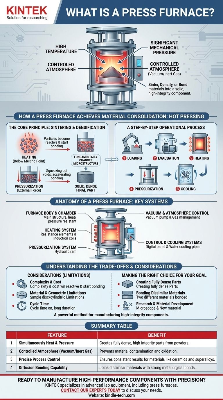 What is a press furnace? Achieve Superior Material Densification and Performance Visual Guide