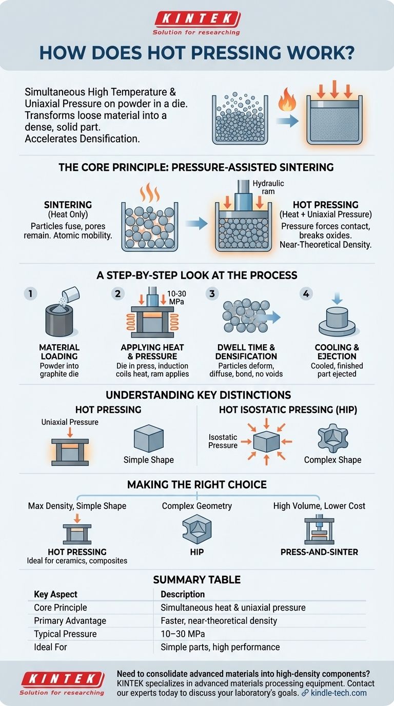 熱間プレス加工の仕組みとは？先進材料の最大密度を実現する方法 ビジュアルガイド