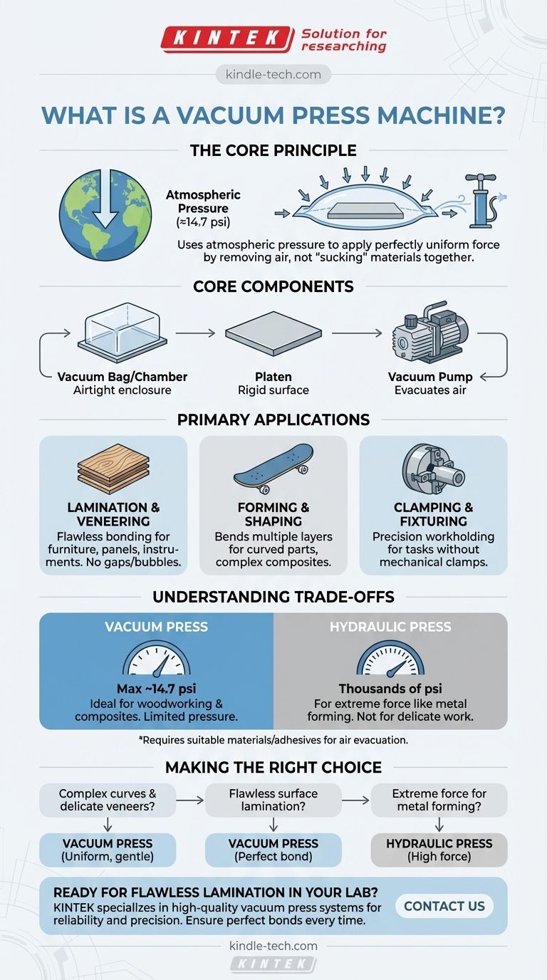Qu'est-ce qu'une presse à vide ? Exploiter la pression atmosphérique pour un contrecollage parfait Guide Visuel