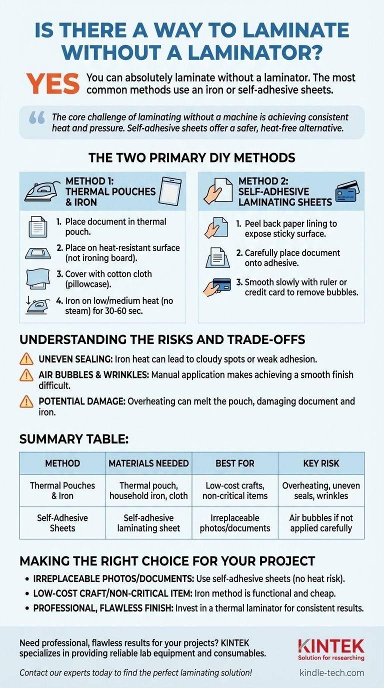 Is there a way to laminate without a laminator? Yes, with these simple DIY methods. Visual Guide