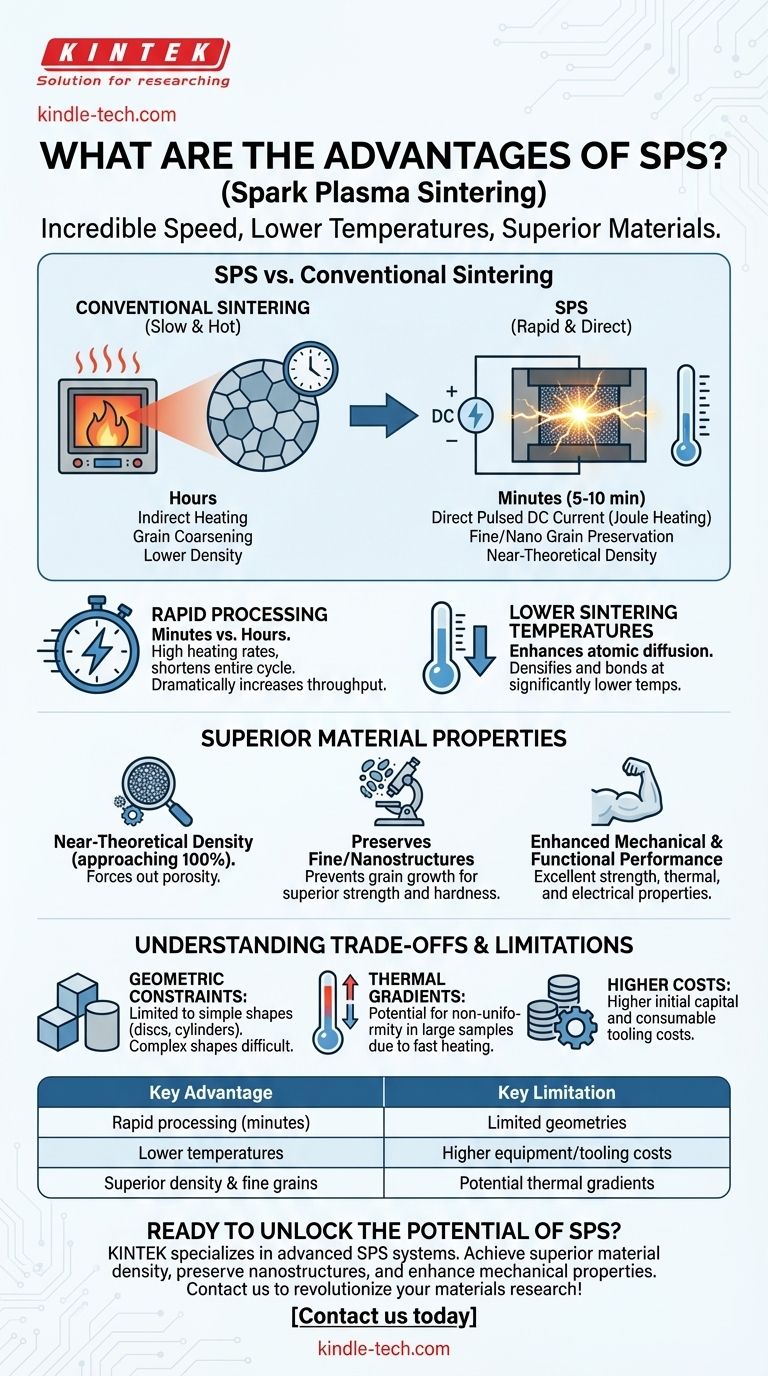 ¿Cuáles son las ventajas de SPS? Logre una densidad y un rendimiento de material superiores Guía Visual
