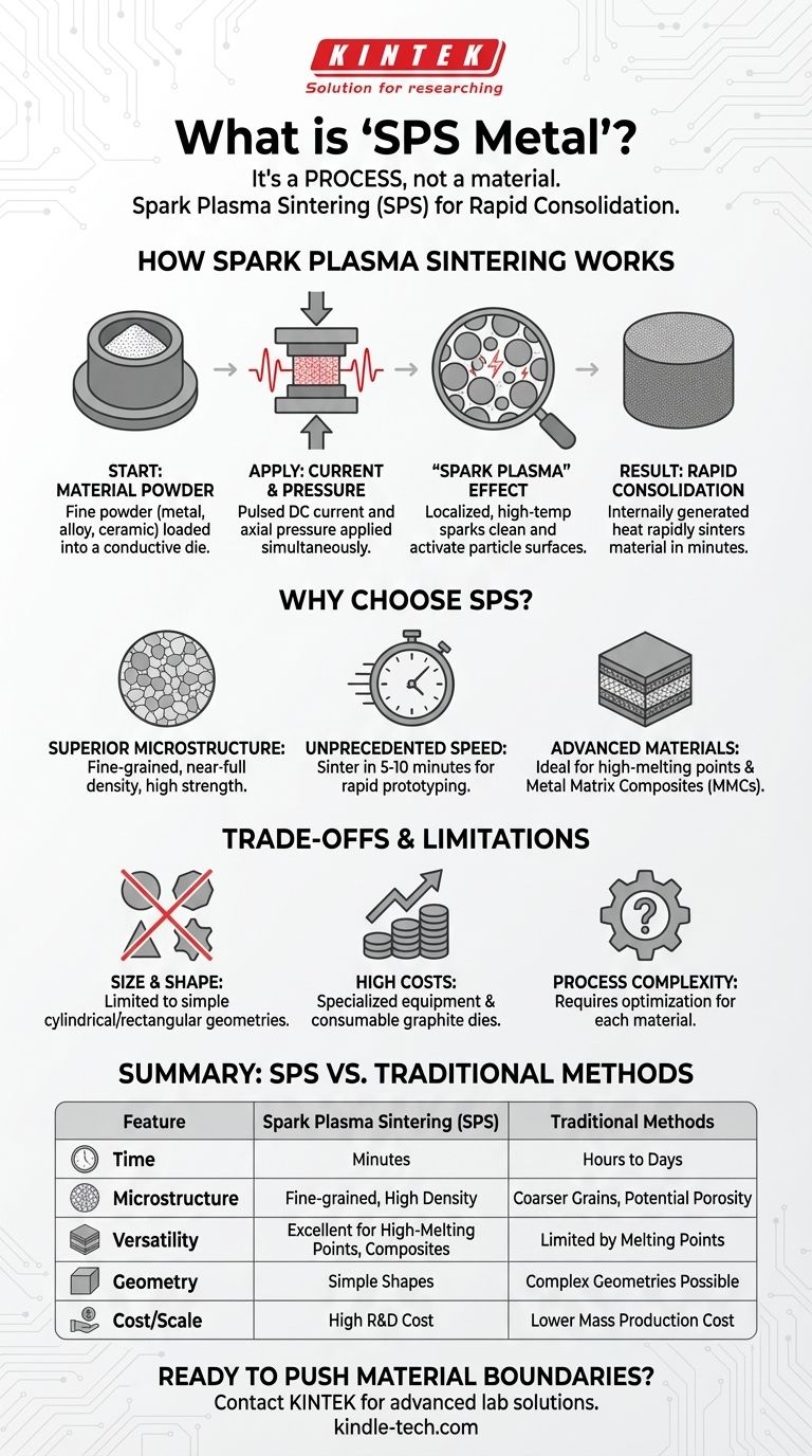 O que é metal sps? Desvendando Materiais de Alto Desempenho com Sinterização por Plasma de Faísca Guia Visual