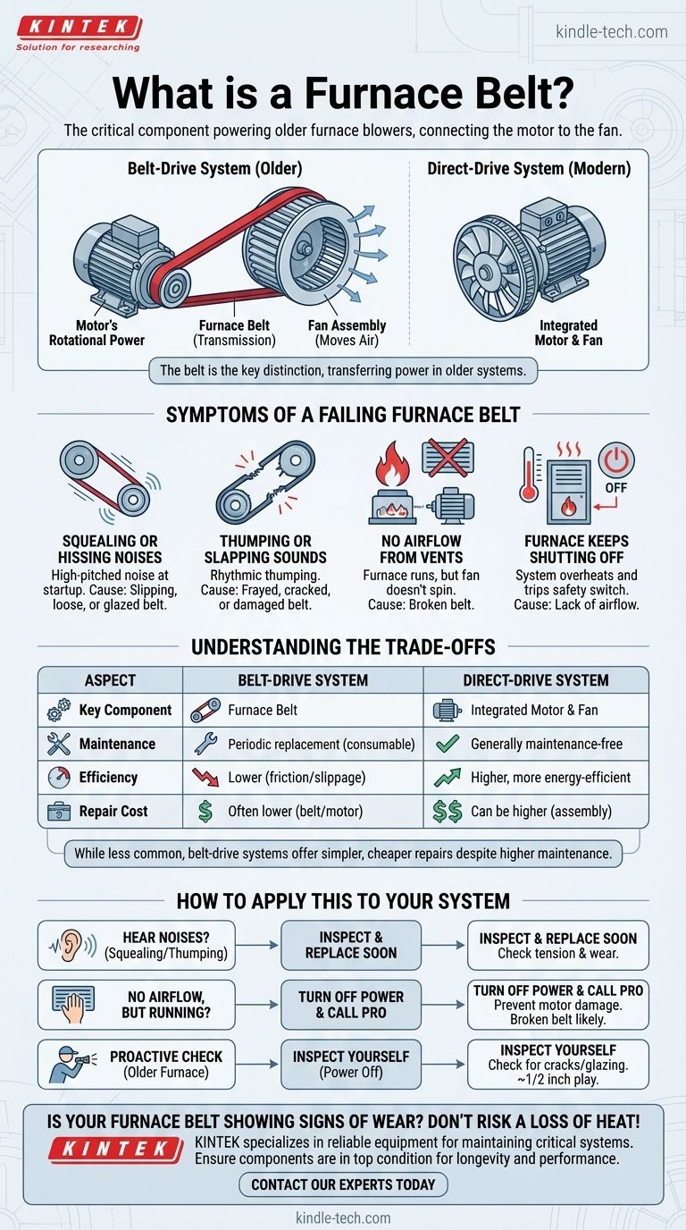 ما هو سير الفرن؟ المفتاح لتدفق الهواء في أنظمة الأفران القديمة دليل مرئي