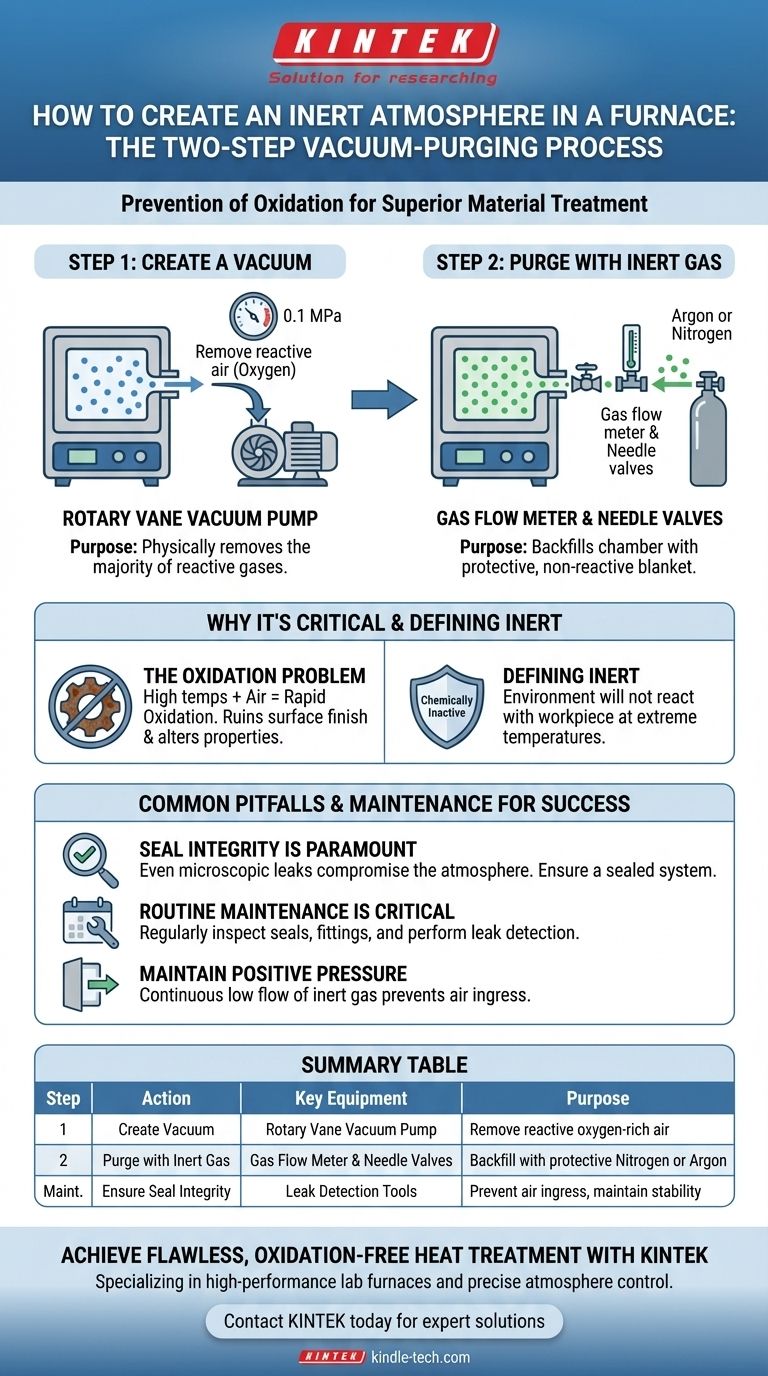 Как создать инертную атмосферу в печи? Освойте метод вакуумирования-продувки для получения результатов без окисления Визуальное руководство