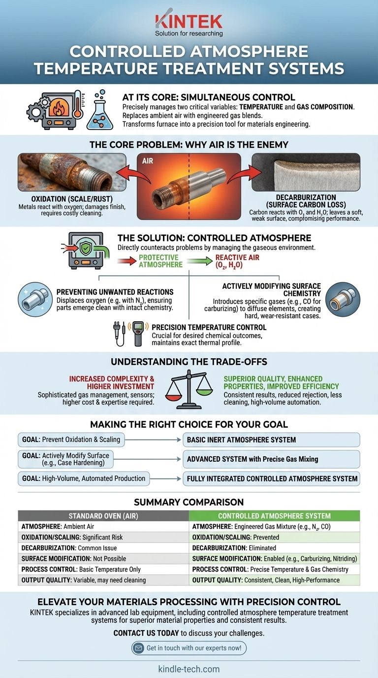 ¿Qué es un sistema de tratamiento térmico en atmósfera controlada? Domine el tratamiento térmico de precisión Guía Visual