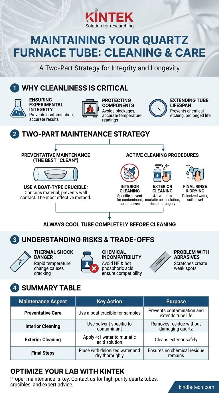 如何清洁石英炉管？实现最佳性能和延长寿命的关键步骤 图解指南