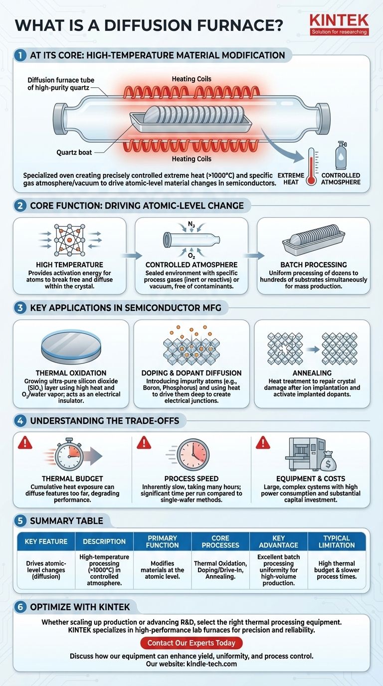 Qu'est-ce qu'un four à diffusion ? Le moteur de la fabrication des semi-conducteurs Guide Visuel