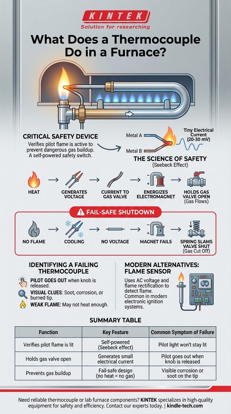 난로에서 열전대(thermocouple)는 어떤 역할을 하나요? 난방 시스템을 위한 자체 전원 안전 스위치입니다. 시각적 가이드