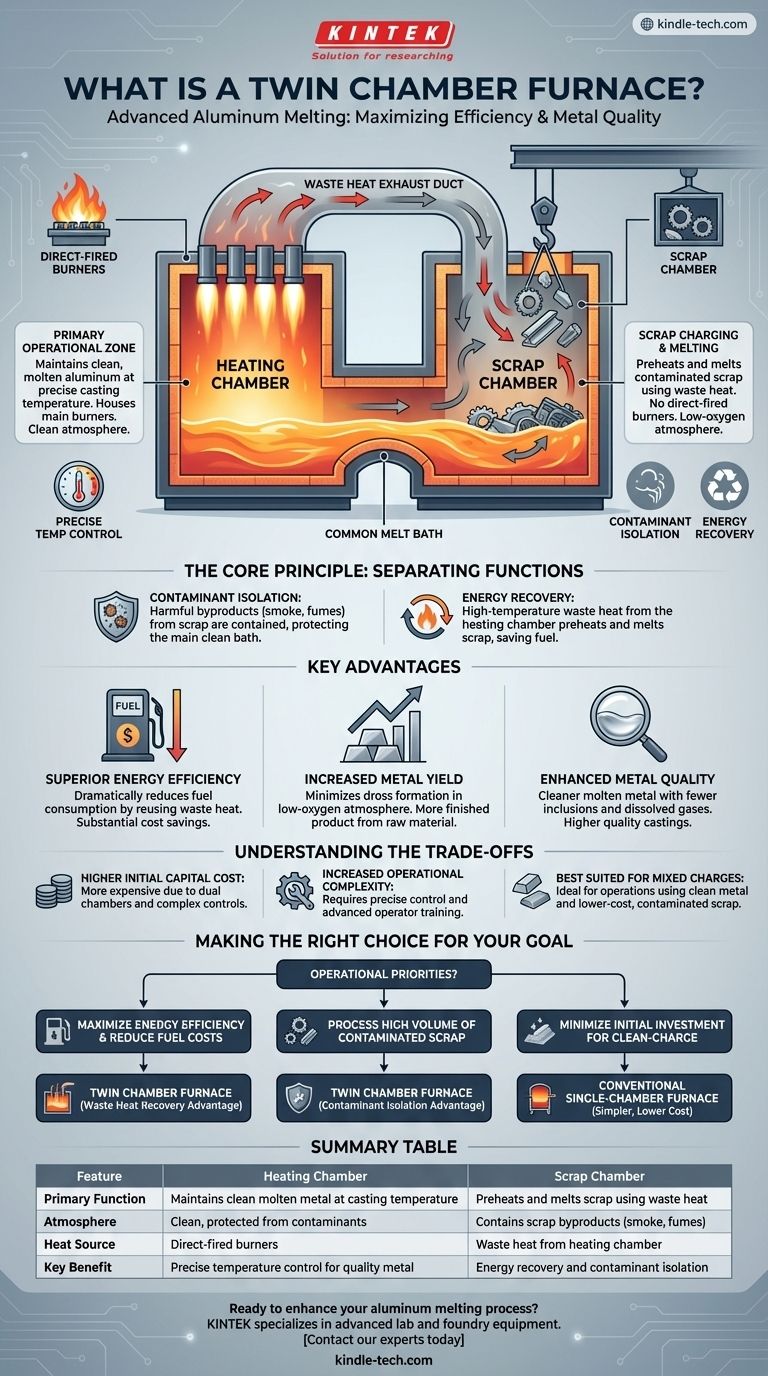 什么是双室熔炉？最大化铝熔炼效率和质量 图解指南