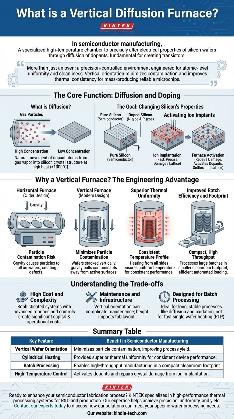 縦型拡散炉とは？半導体製造における優れたウェーハ処理を実現 ビジュアルガイド