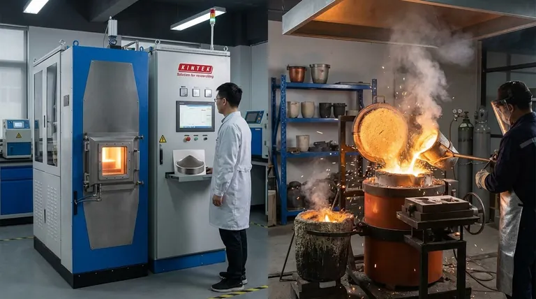 Qual a diferença entre fundição e sinterização? Um Guia para Extração de Metal vs. Consolidação de Pó