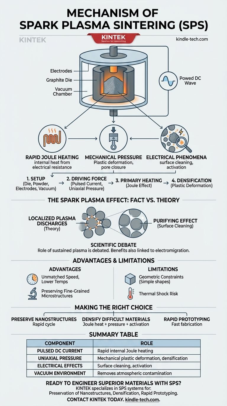 Was ist der Mechanismus des SPS-Verfahrens? Ein tiefer Einblick in das schnelle Sintern bei niedrigen Temperaturen Visuelle Anleitung