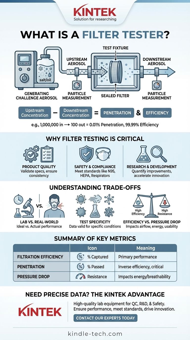 필터 테스터란 무엇인가? 여과 효율성 및 성능 측정 가이드 시각적 가이드