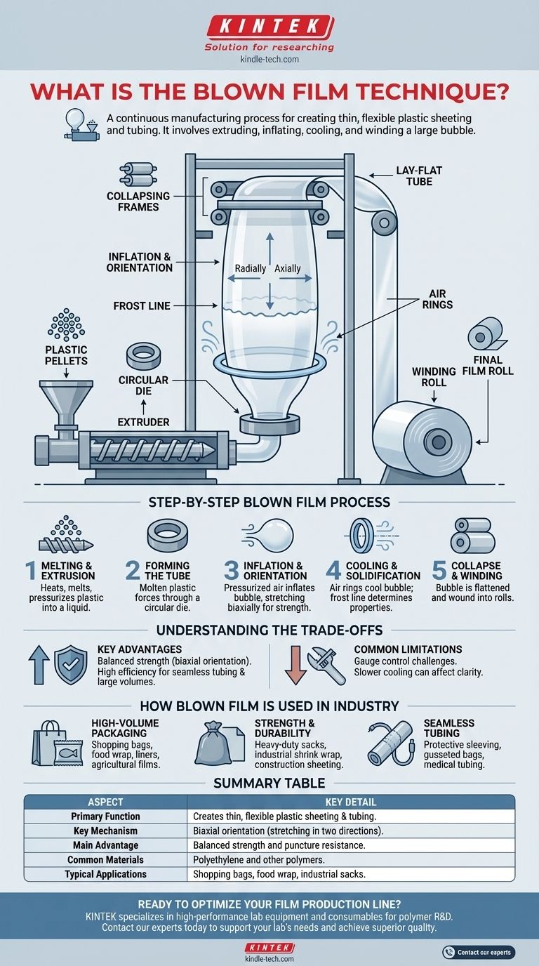 Qu'est-ce que la technique du film soufflé ? Un guide de la production de films plastiques à haute résistance Guide Visuel