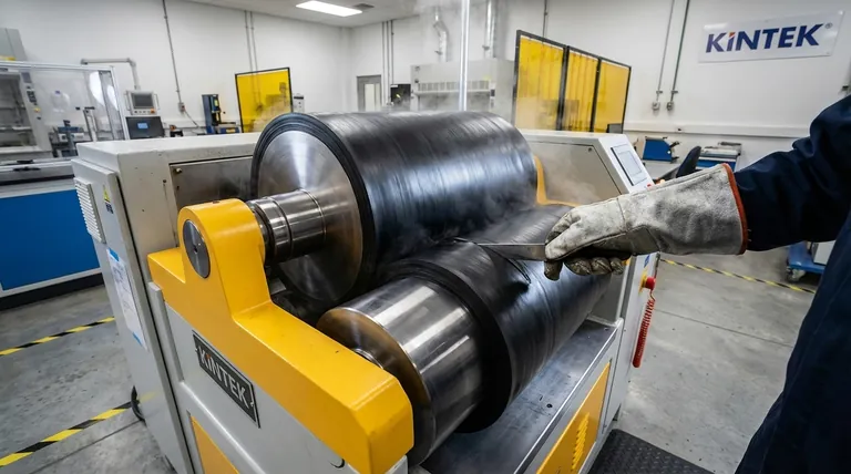 ¿Cuál es el principio de mezcla en un molino abierto de dos cilindros? Cizallamiento maestro, compresión y calor para una mezcla uniforme