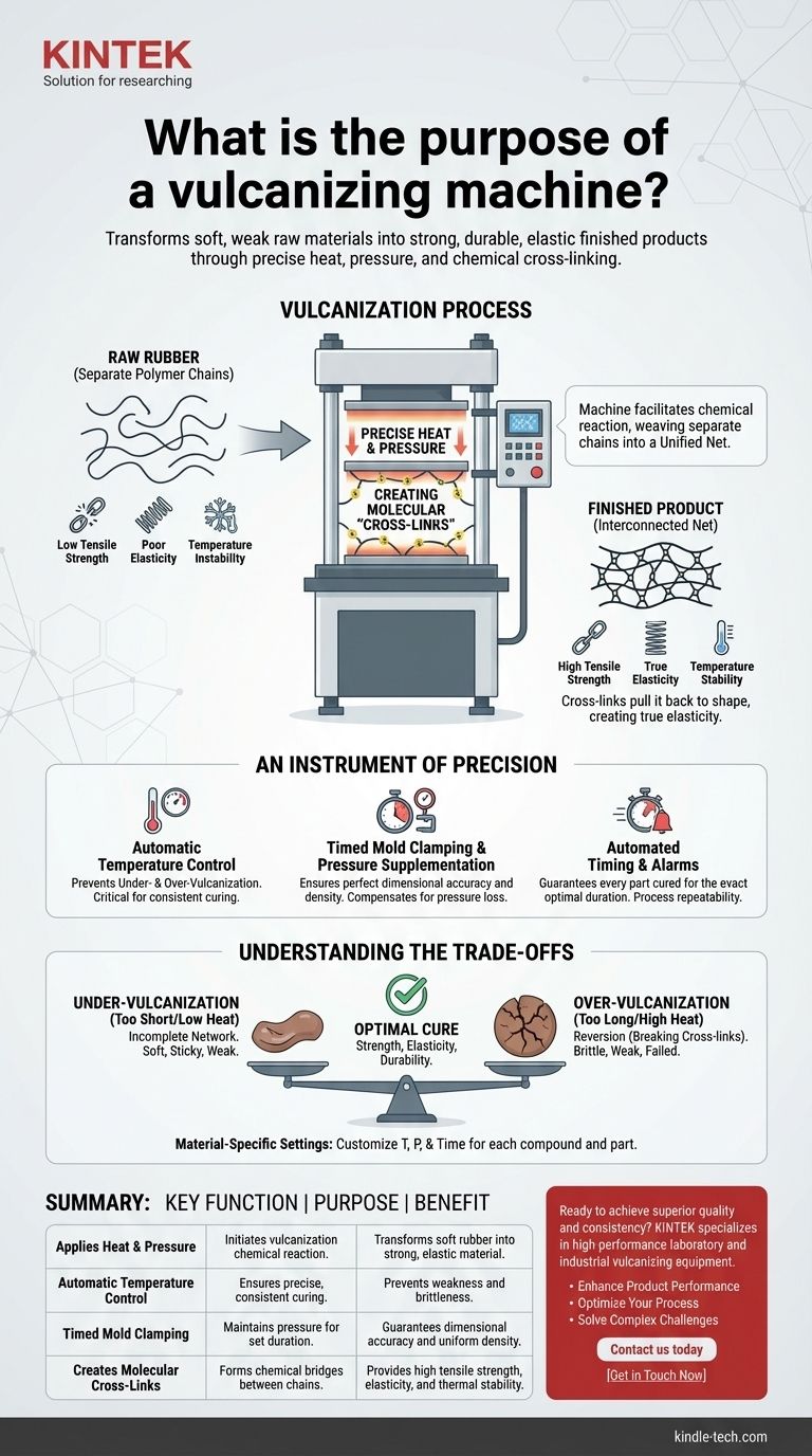 硫化机的作用是什么？将橡胶转化为高性能零件 图解指南