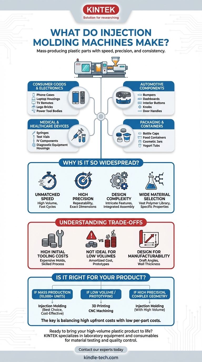 O que as máquinas de moldagem por injeção fabricam? Produção em Massa das Peças Plásticas da Sua Vida Guia Visual