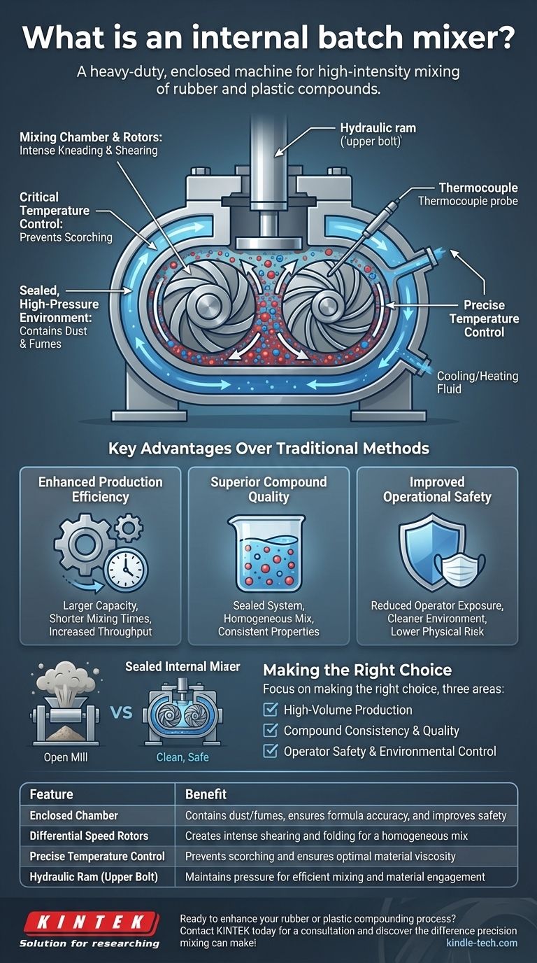 Что такое внутренний порционный смеситель? Достижение превосходного смешивания для резины и пластмасс Визуальное руководство
