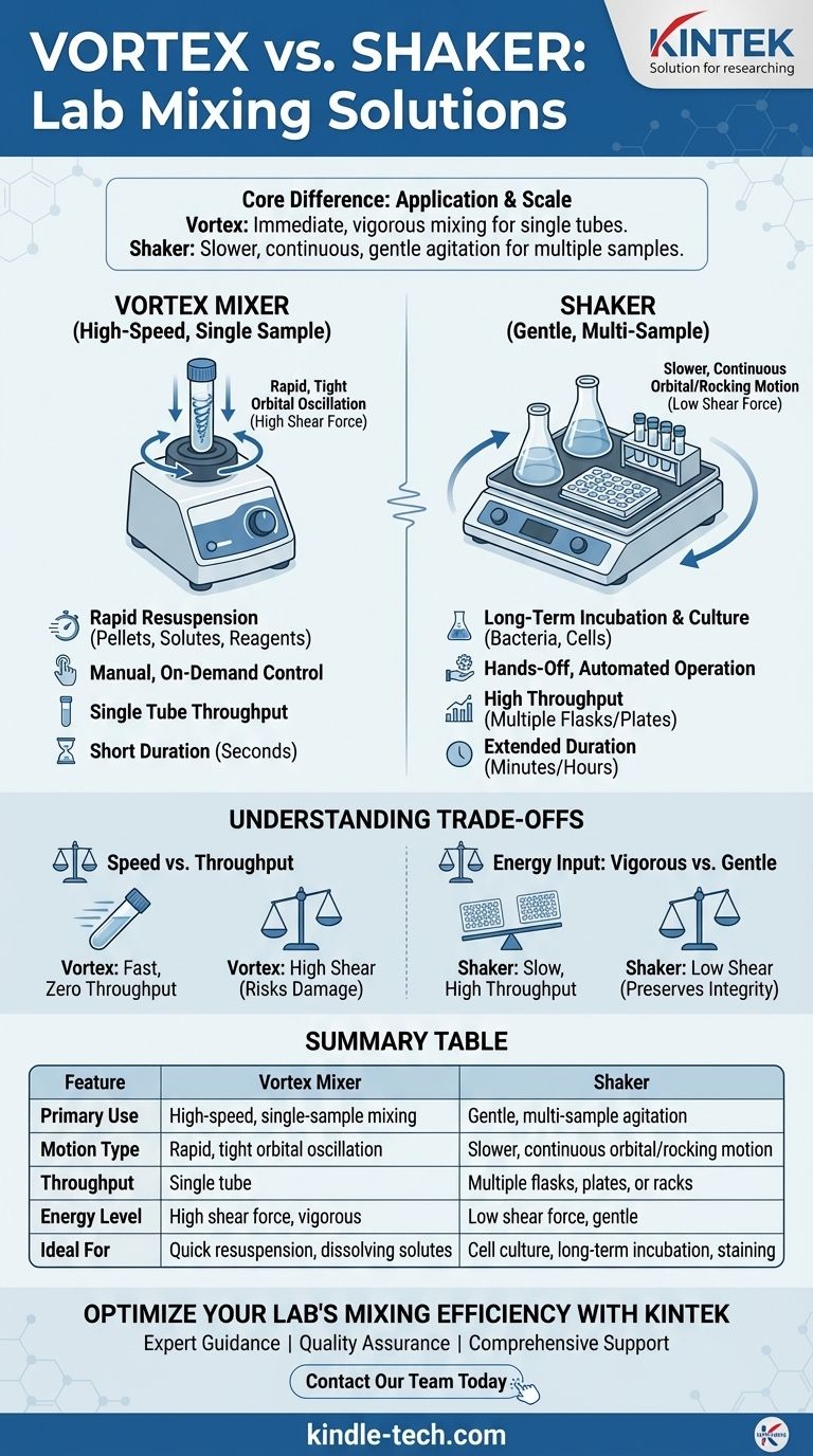 振荡器和摇床有什么区别？为您的实验室工作流程选择合适的混合器 图解指南