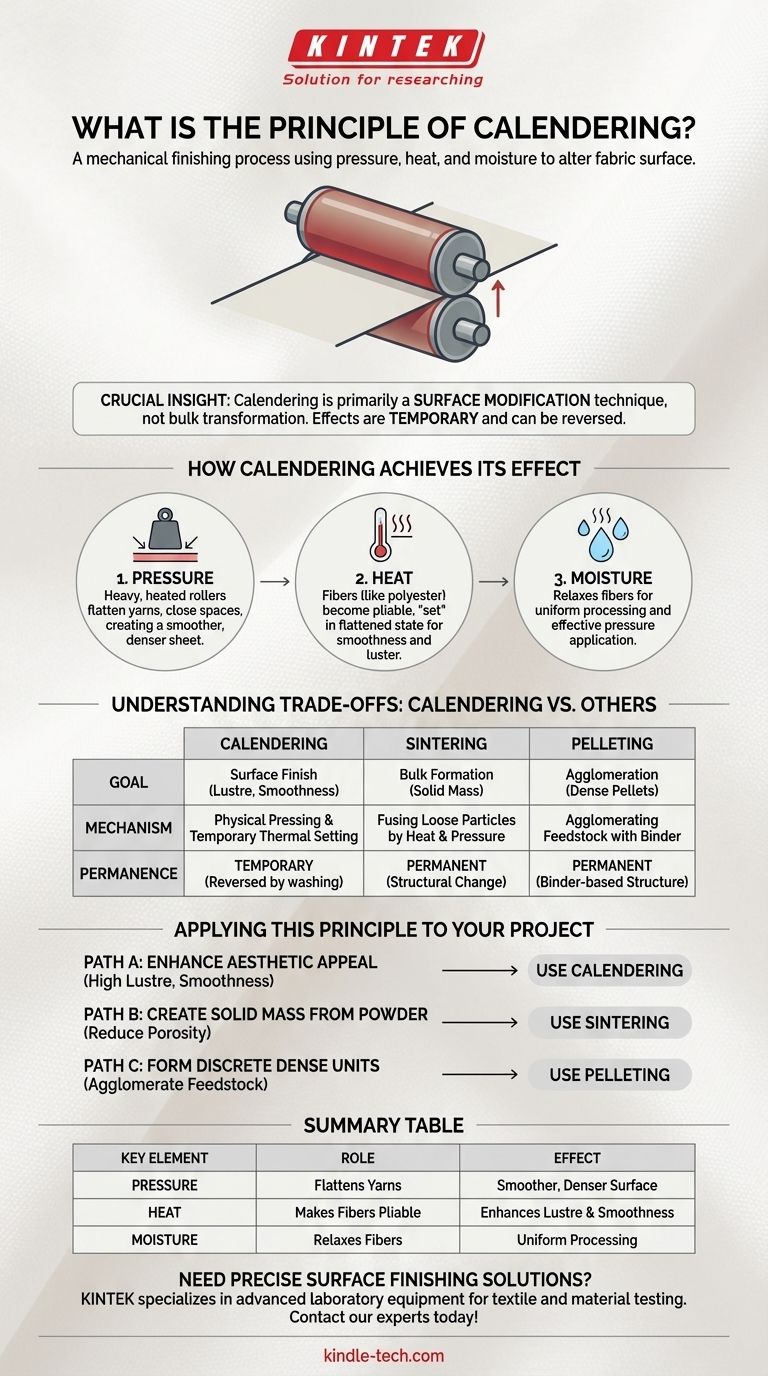Каков принцип каландрирования? Улучшение поверхности ткани с помощью тепла и давления Визуальное руководство