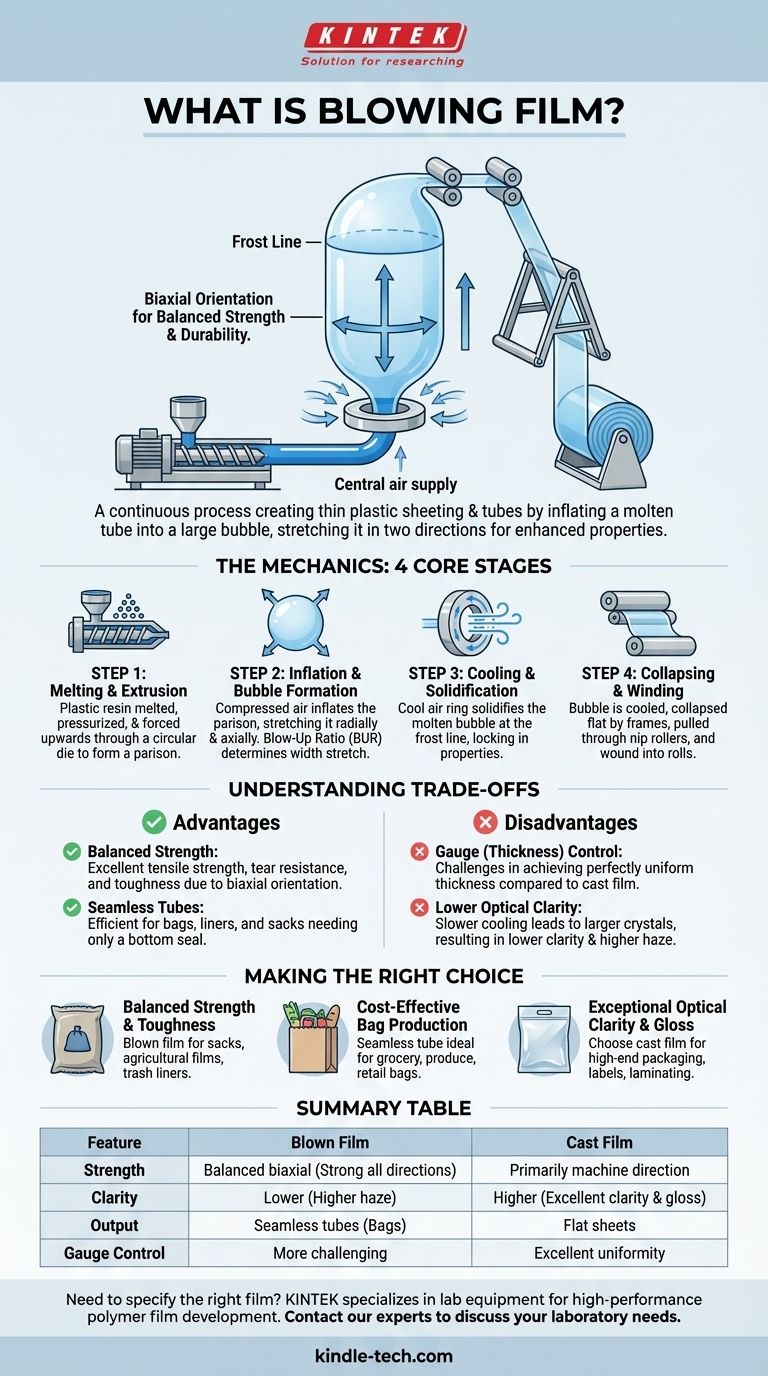 Was bedeutet Folienblasen? Ein Leitfaden zur biaxialen Orientierung und stärkeren Kunststofffolien Visuelle Anleitung