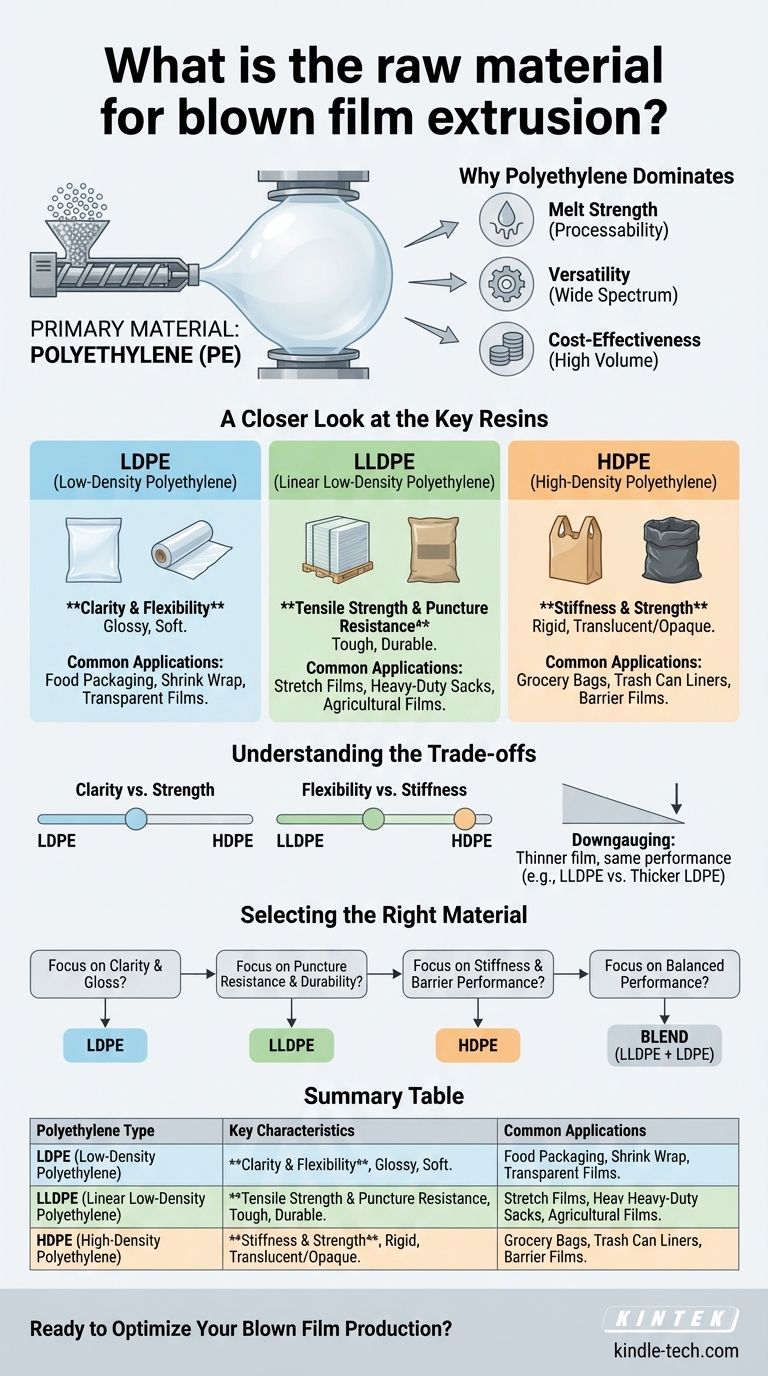 What is the raw material for blown film extrusion? Selecting the Right Polyethylene for Your Film Visual Guide
